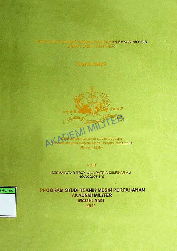PERAWATAN SISTEM PENGALIRAN BAHAN BAKAR MOTOR DIESEL ISUZU PANTHER